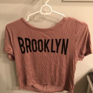 Forever 21 cropped graphic tee